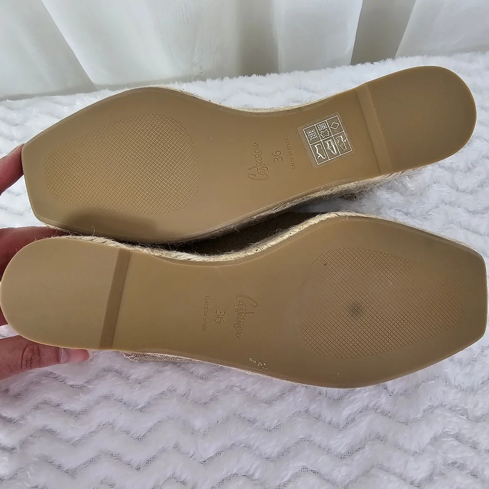 Castañer Queral Espadrille Canvas Wedge Mule Sandal Size 36 - Picture 8 of 8